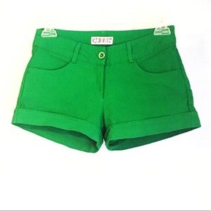 Green shorts